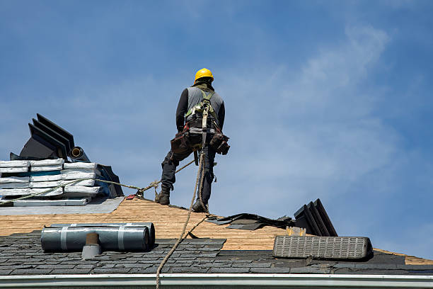 Professional Flat Roof Repair technician working in Pinecliffe, CO